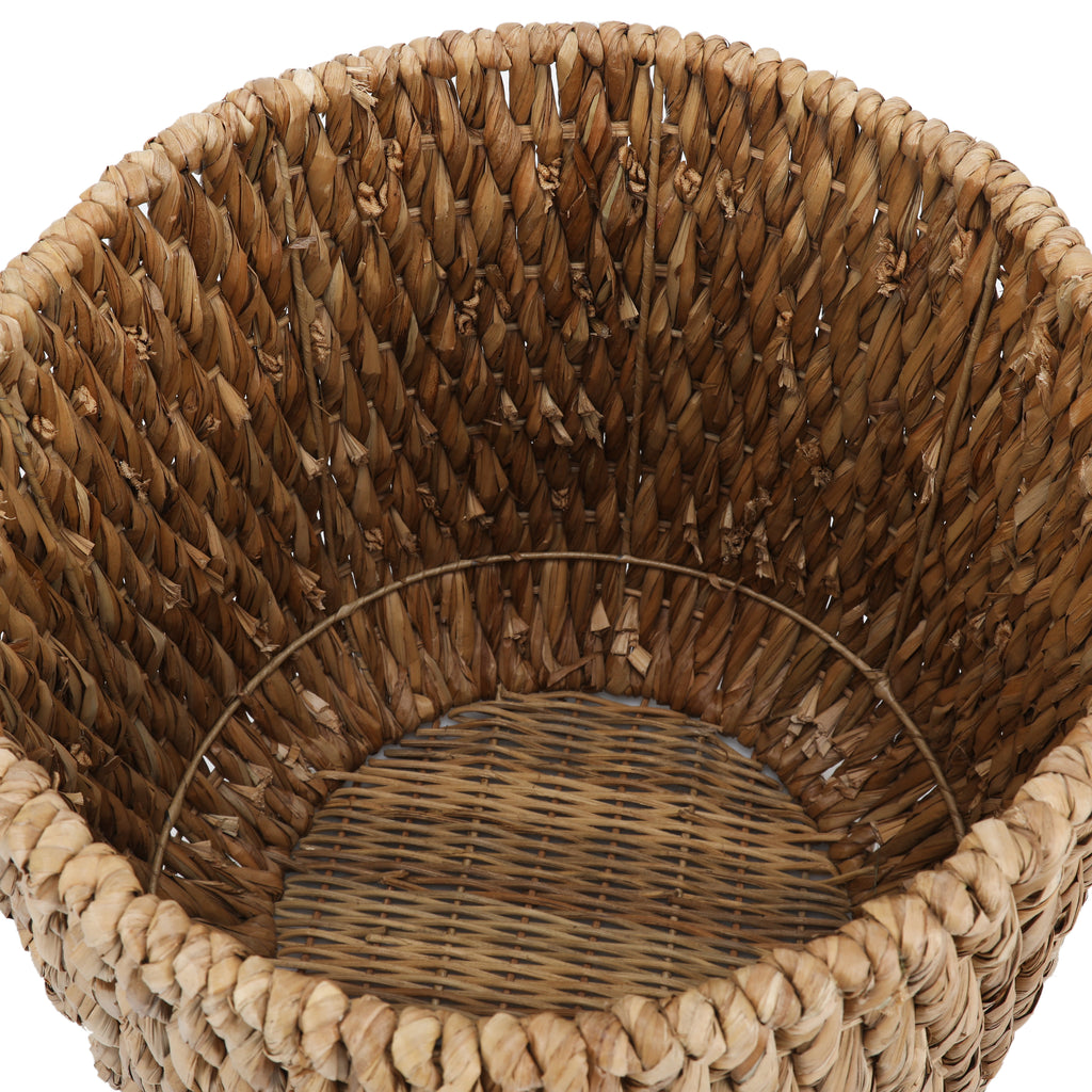 Thick Weave Wicker Basket - Medium