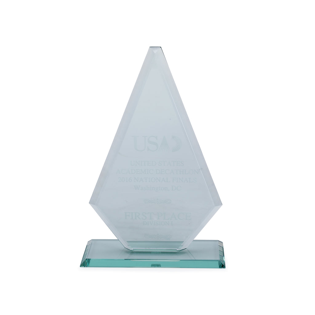Clear Academic Decathlon Glass Award