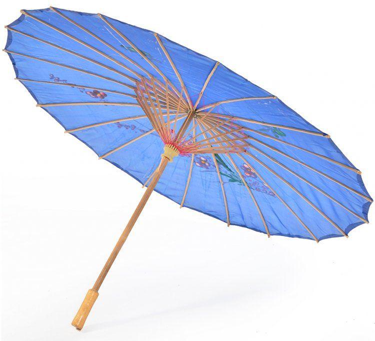 Yellow Umbrella Holder with 5 Parasols (A+D)