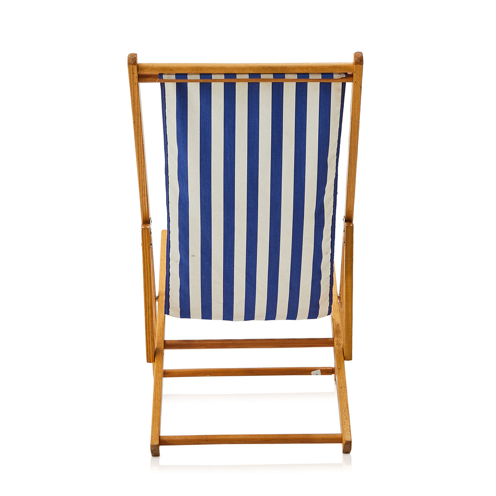 Blue Striped Sling Chair