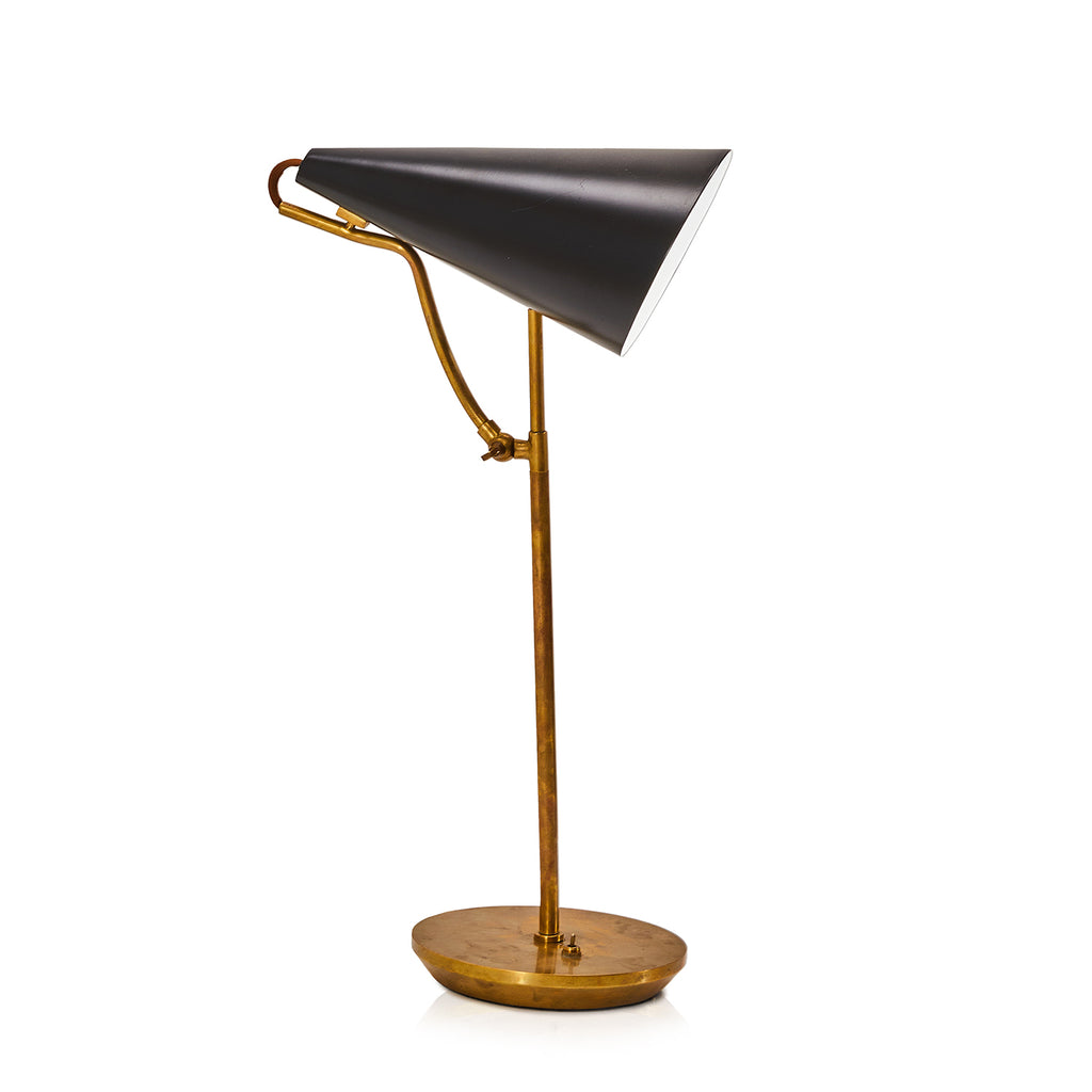 Black & Brass Table Lamp