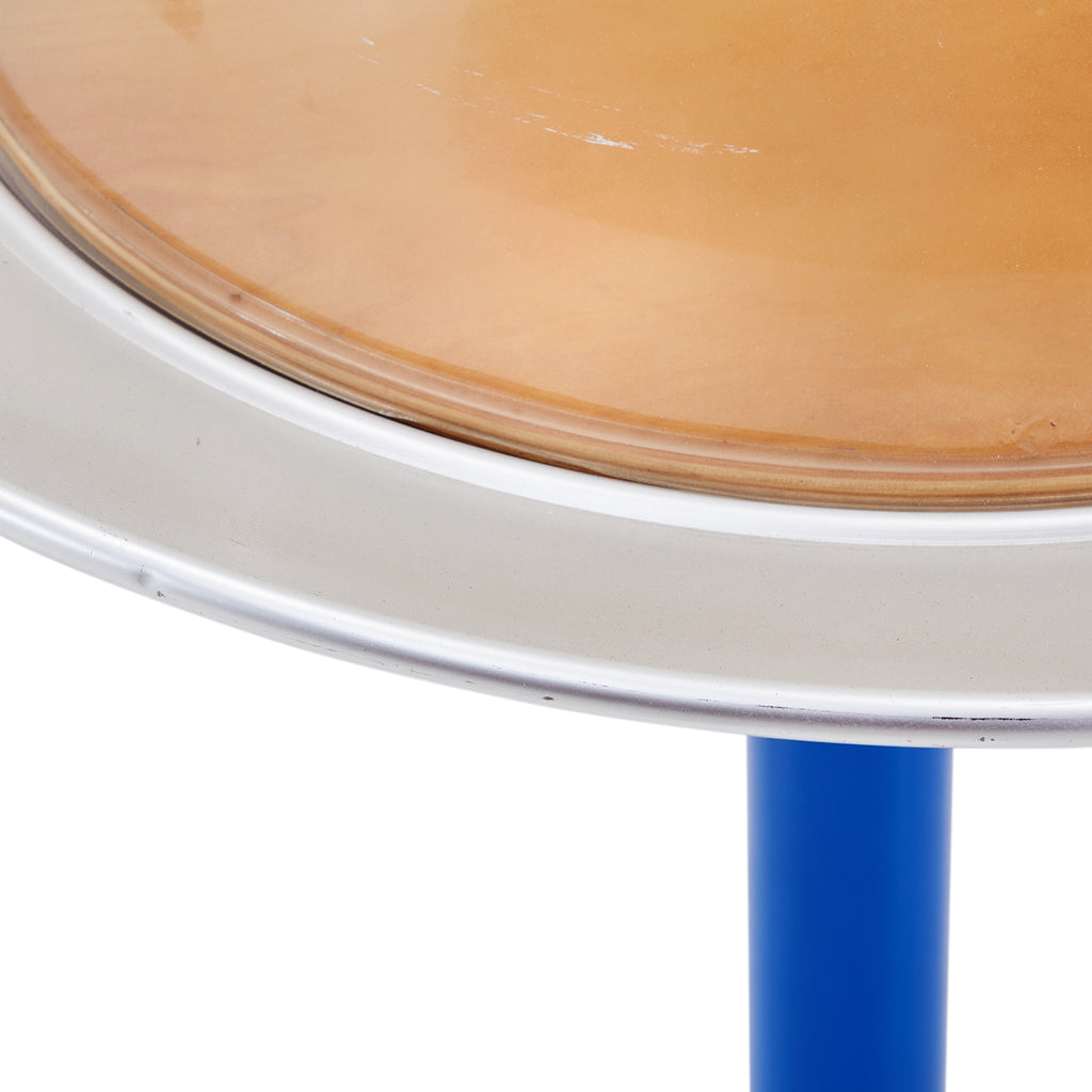 Blue Atomic Serving Tray Stand with Bubble Lid