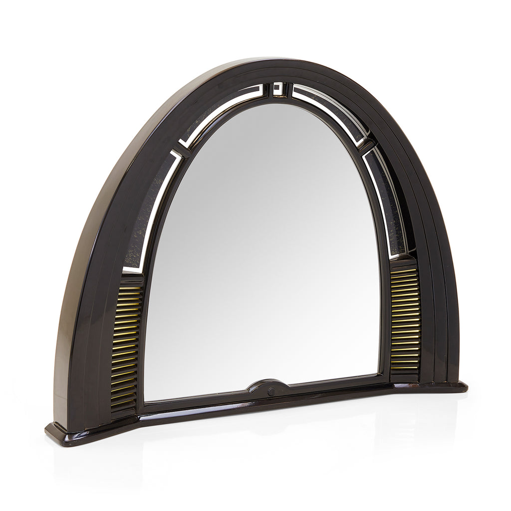 Black Futuristic Huge Curved Mirror