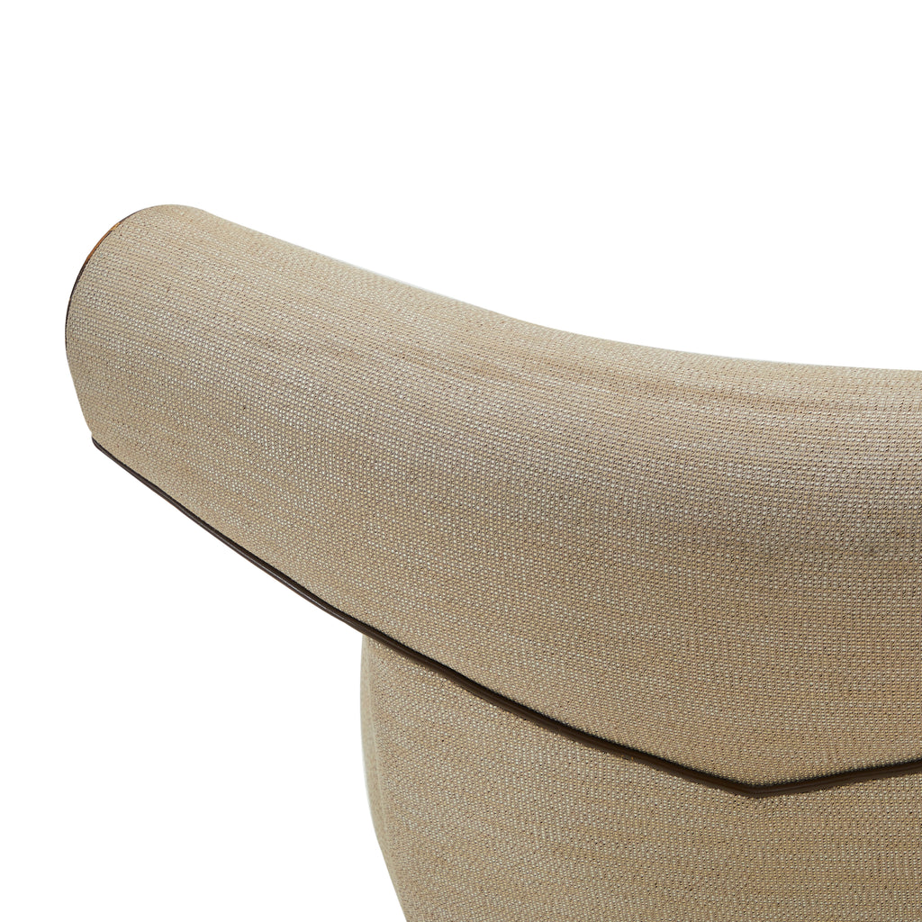 Beige & Brown Ox Lounge Chair