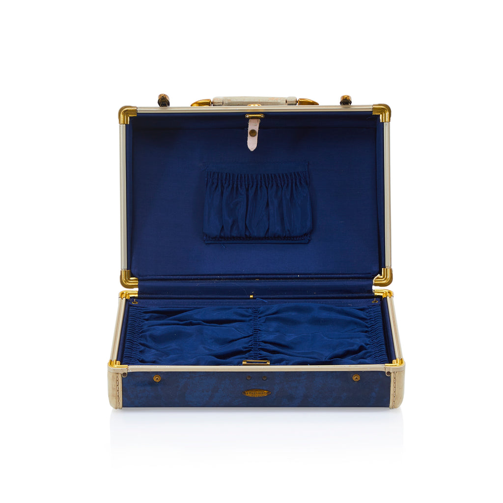Blue & White Small Samsonite Suitcase
