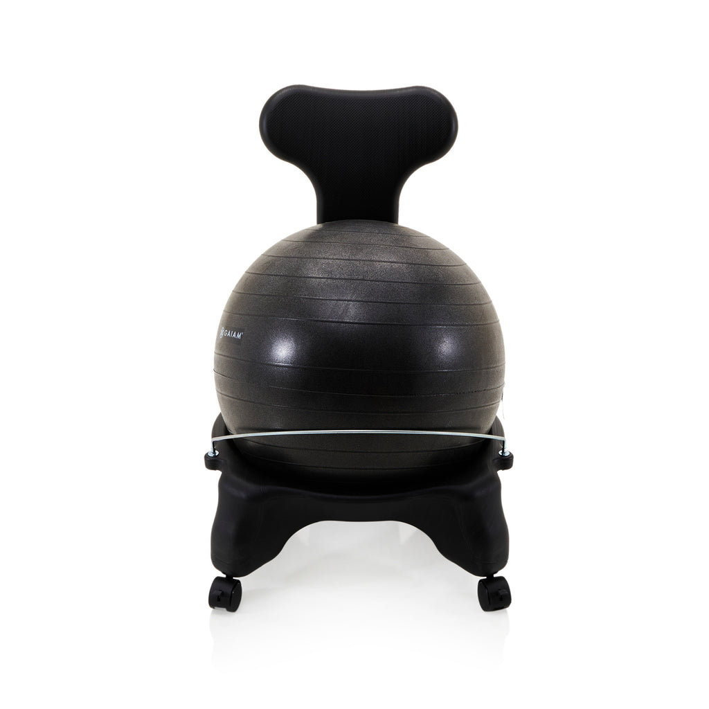 Black Exercise Ball & Seat