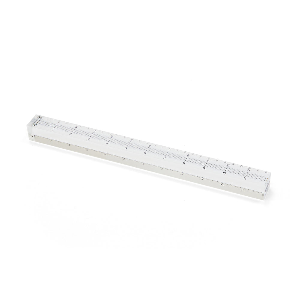Clear Plastic Ruler (A+D)