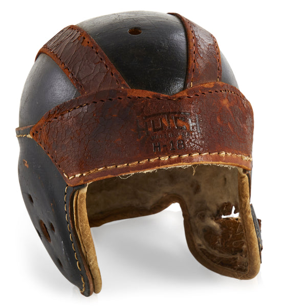 Vintage Leather Football Helmet Gil Roy Props