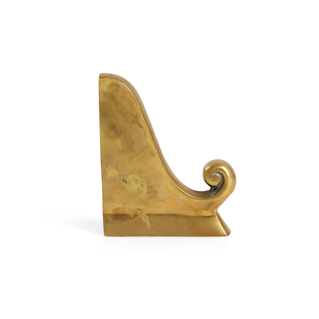 Gold Scroll Bookends