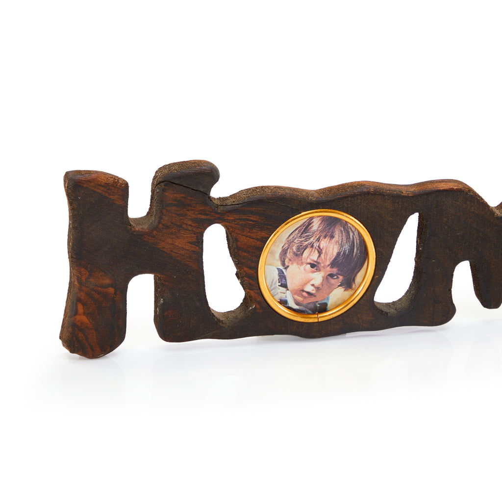 Wood Picture Frame 'Home' Letter Wall Art Right