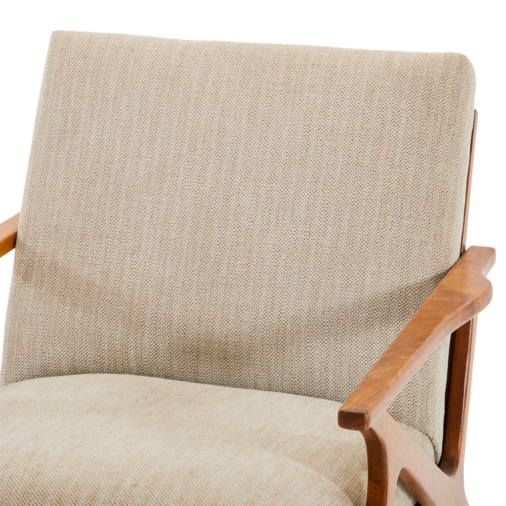 Beige Cavett Fabric Arm Chair
