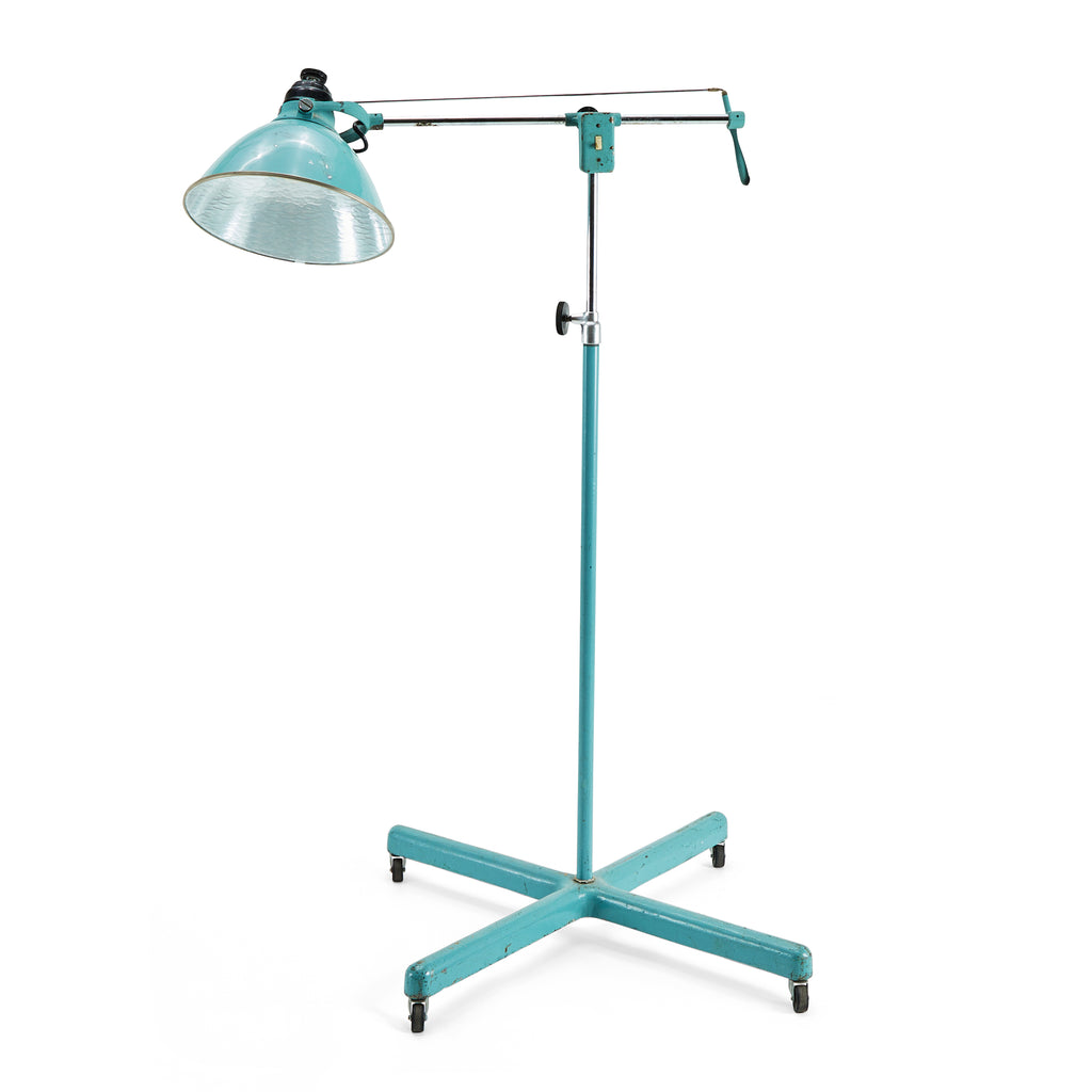 Blue Industrial Floor Lamp