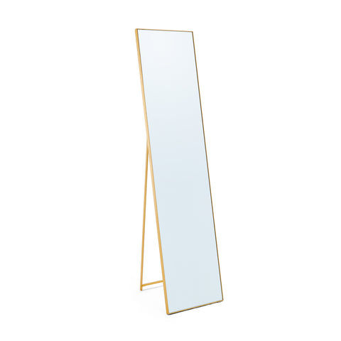 Gold Contemporary Floor Mirror