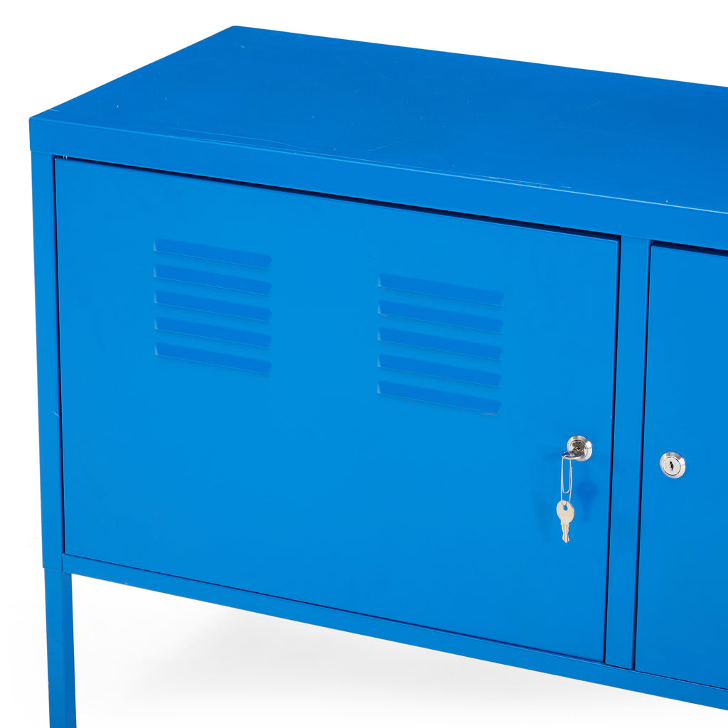 Blue Metal Low Locker