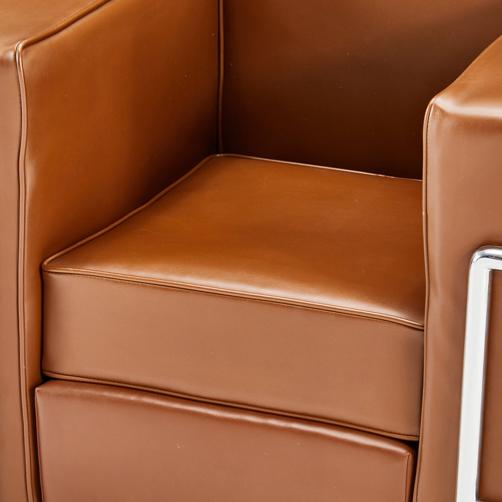 Brown Le Corbusier Style Petit Commfort Chair