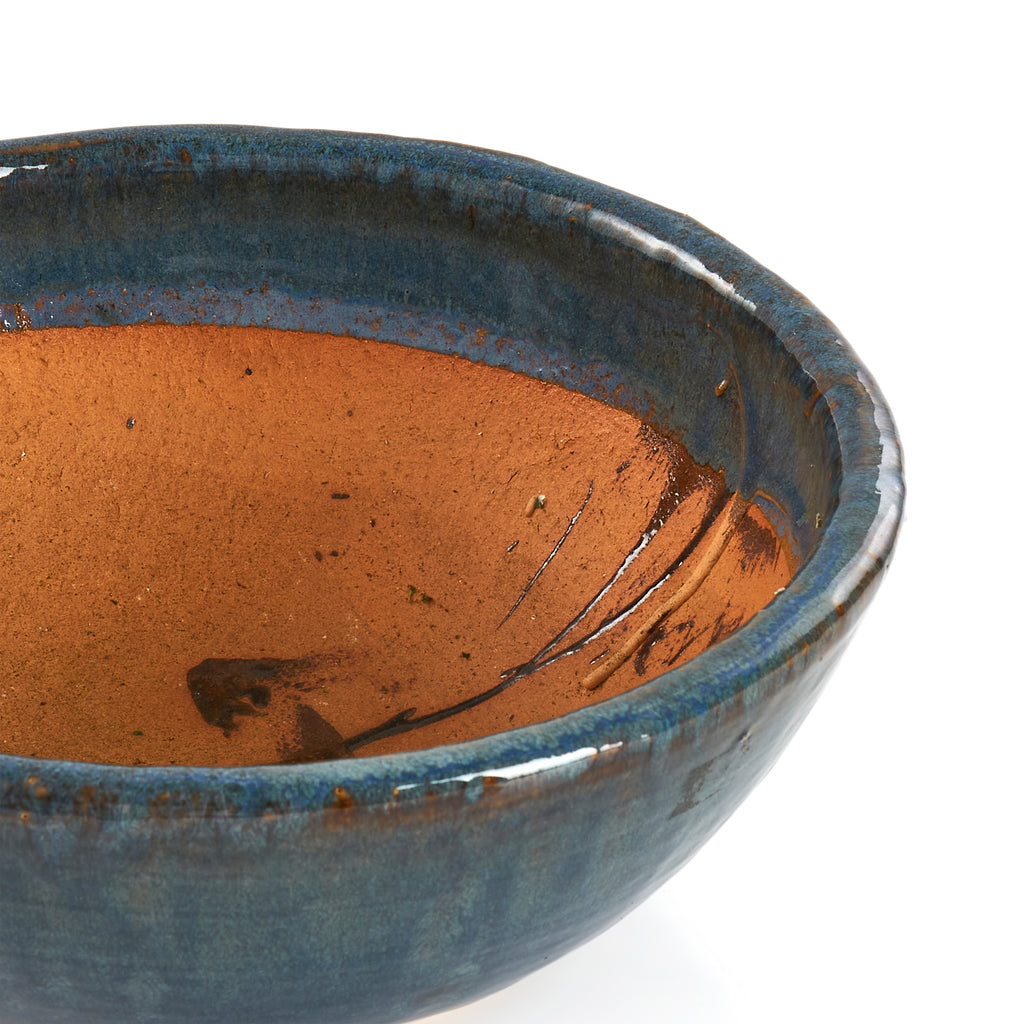 Blue Ceramic Planter Bowl