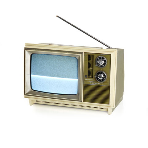 Green and Cream Panasonic AN-309D Television - 1970