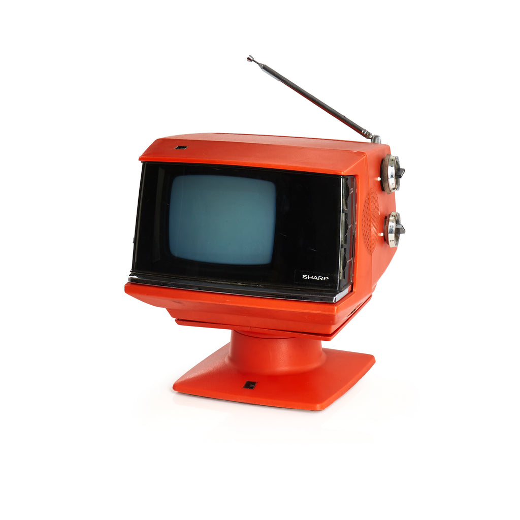 Orange Sharp Space Age Television - 1971