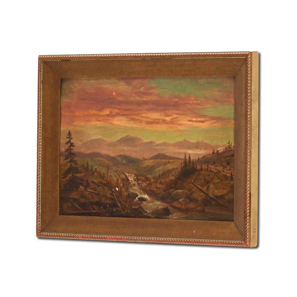 Countryside Sunset Painting