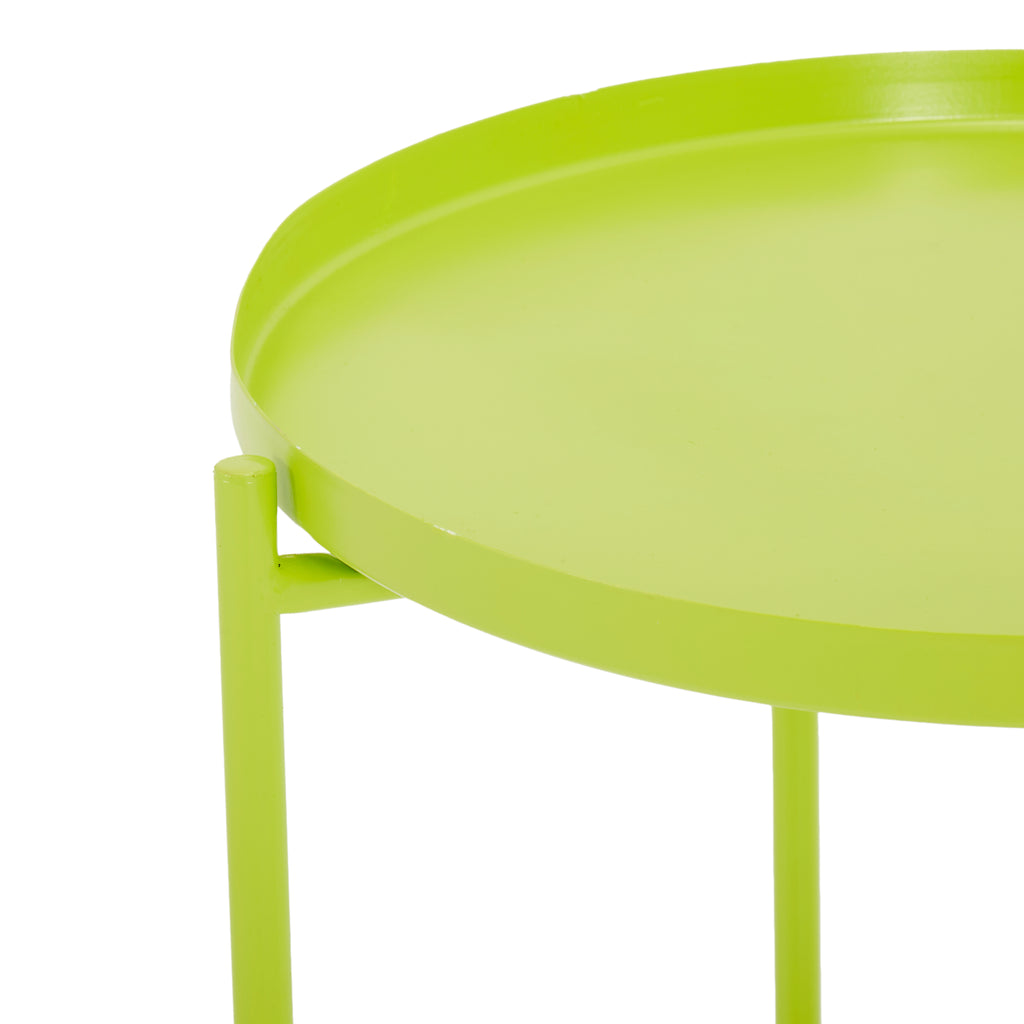 Metal Side Table - Green