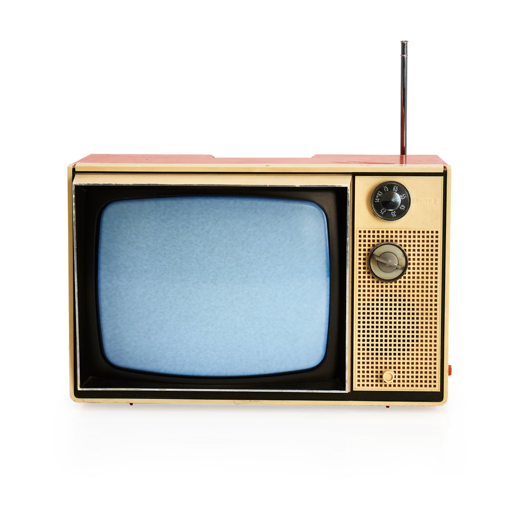 Cream & Orange Zenith Vintage Television