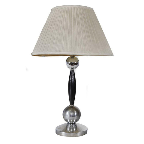 Chrome Double Orb Lamp