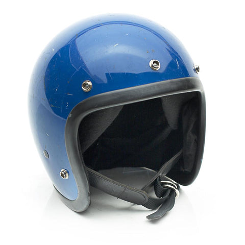 Blue Motorbike Helmet