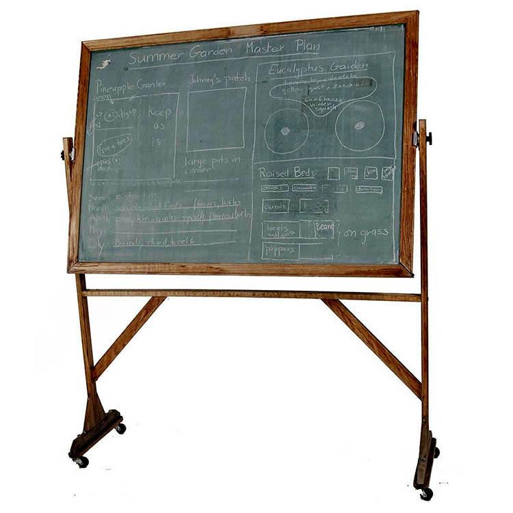 Antique Wood Chalkboard