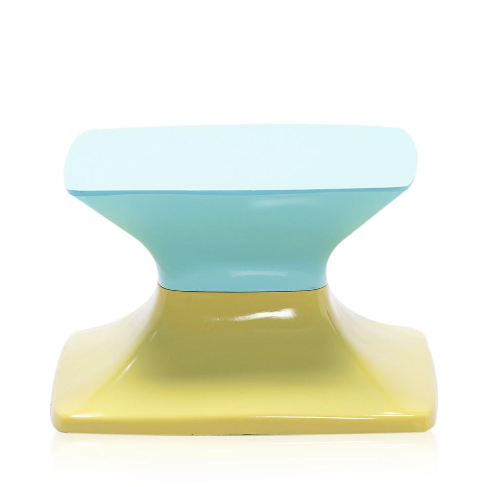 Blue & Green Color Block End Table