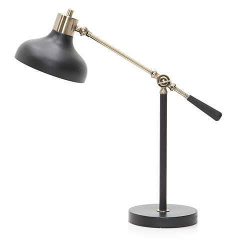 Black & Gold Contemporary Desk Lamp Large