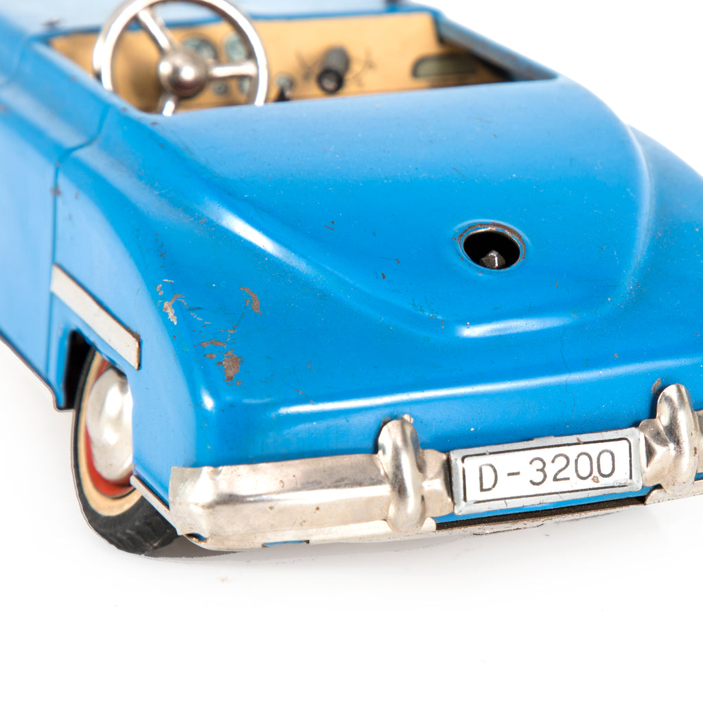 Blue Metal Vintage Toy Car (A+D)