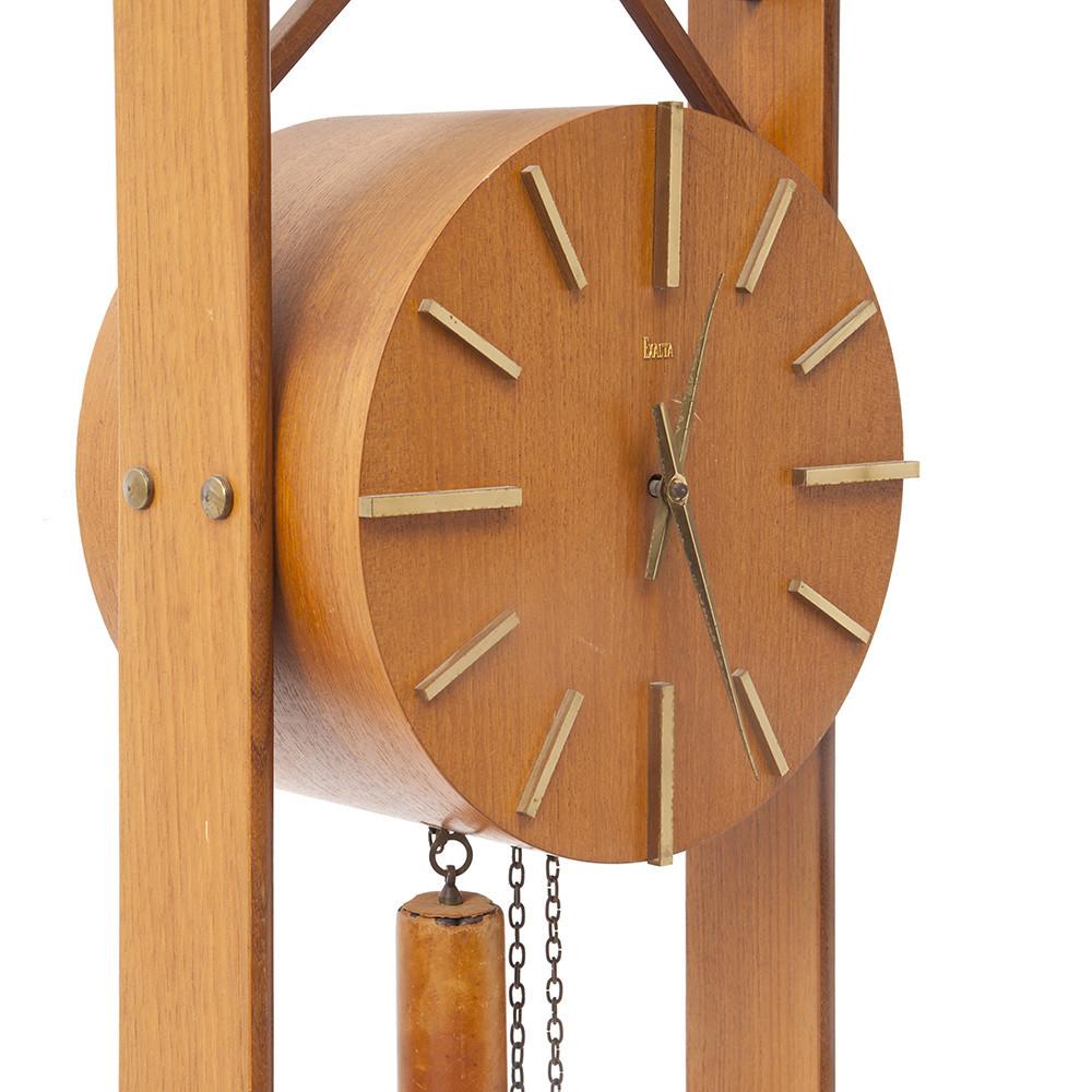 Scandanavian Wood Floor Clock