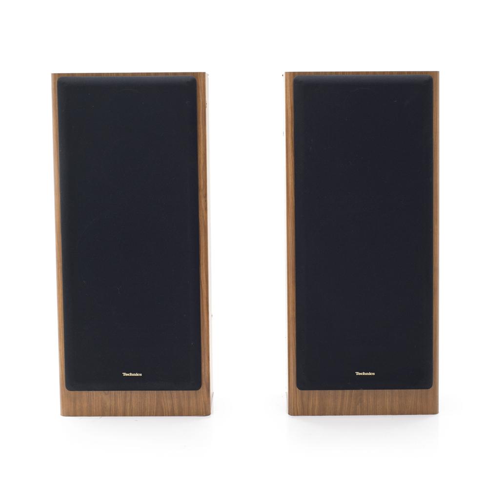 Black Front Wood Technics Speakers - set of 2