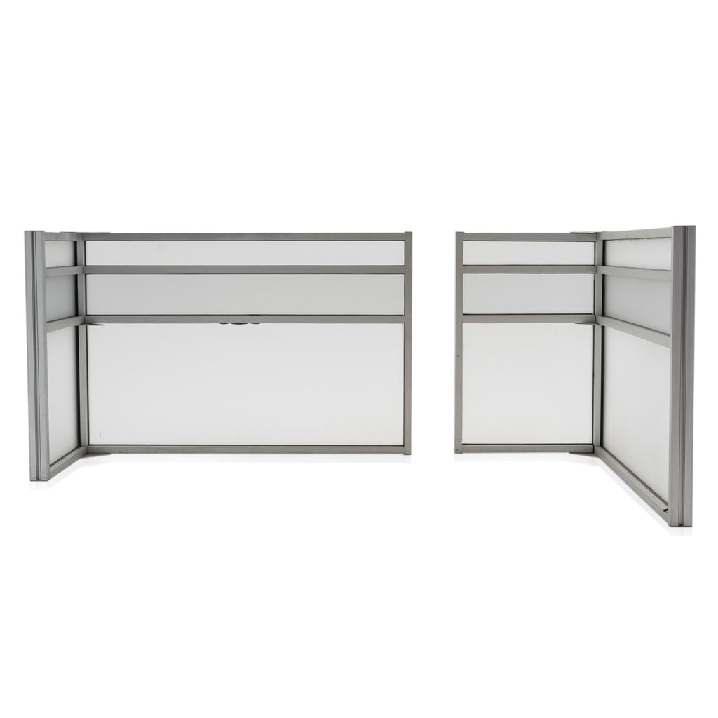 Metal and Glass Cubicle Divider