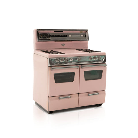 Vintage Pink Double Oven
