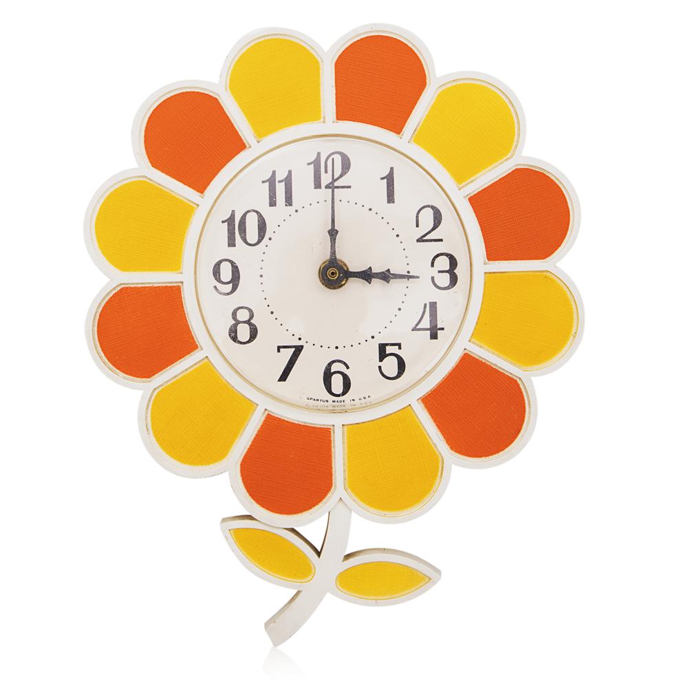 Flower Clock - Orange Yellow