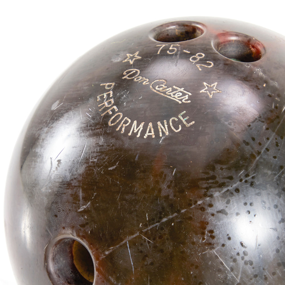 Vintage Brown Bowling Ball