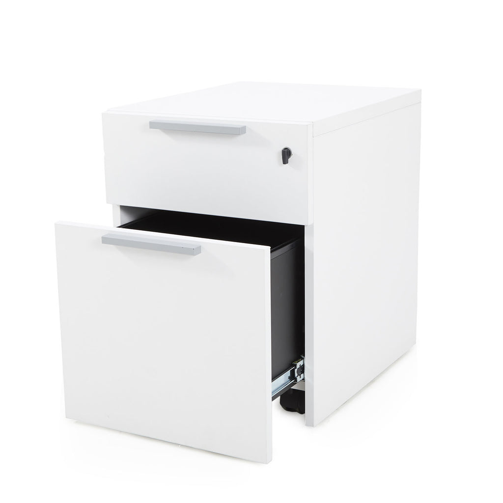 Contemporary White Filing Cabinet