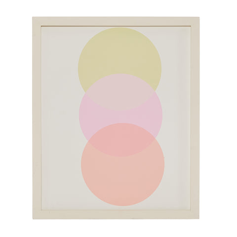 1183 (A+D) Modern Green Pink Orange Circles