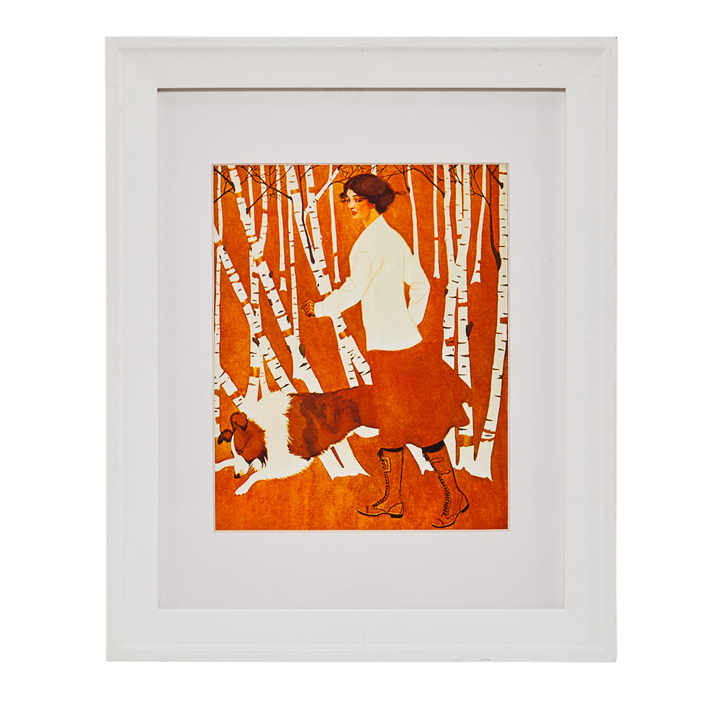 0.110 (A+D) Lady in Orange Dress Coles Phillips Print