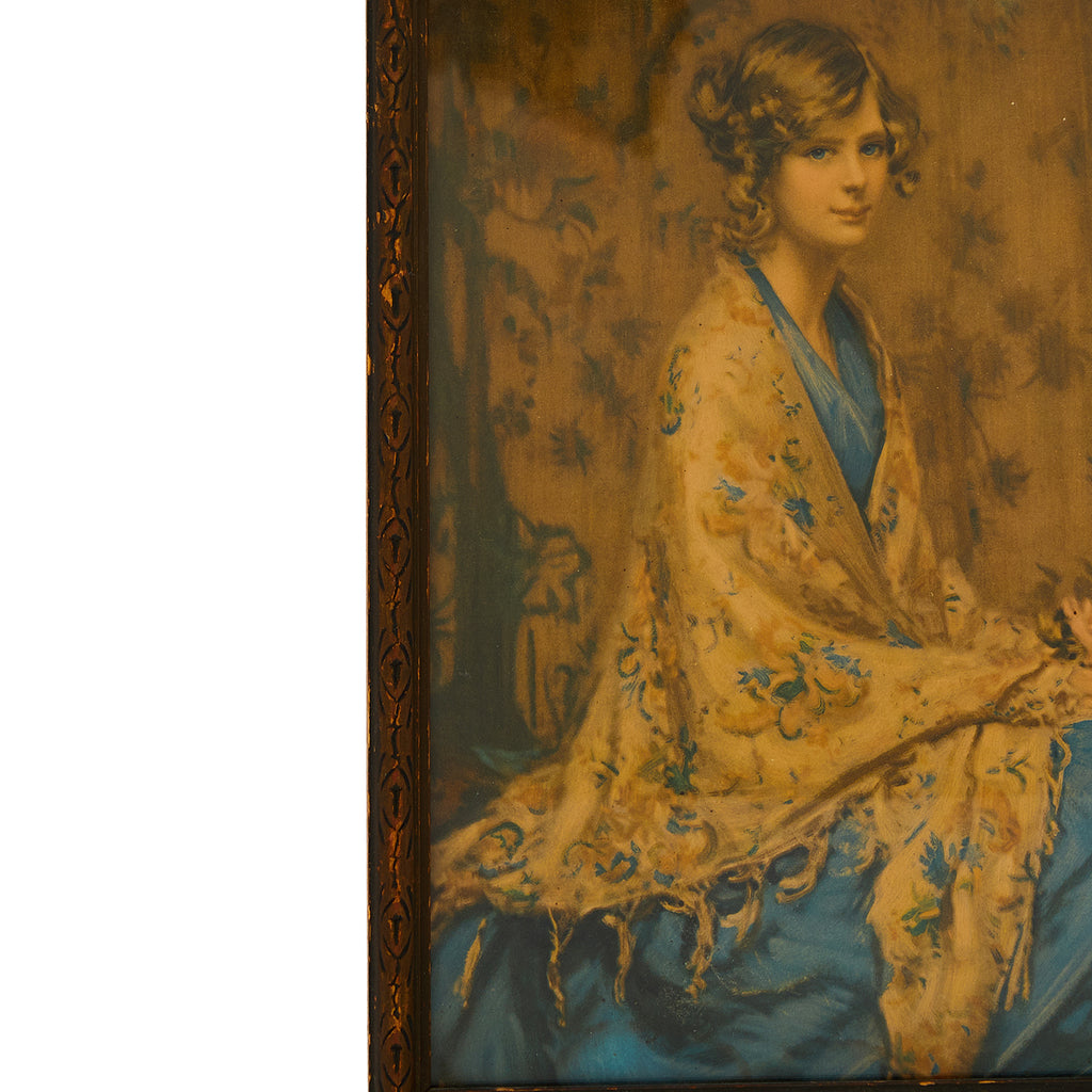 00.53 (A+D) Portrait of Blonde Girl in Blue Dress