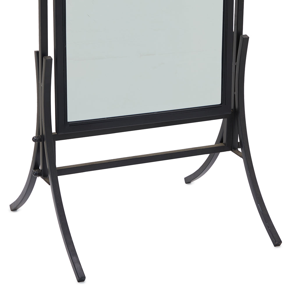 Black Frame Standing Floor Mirror