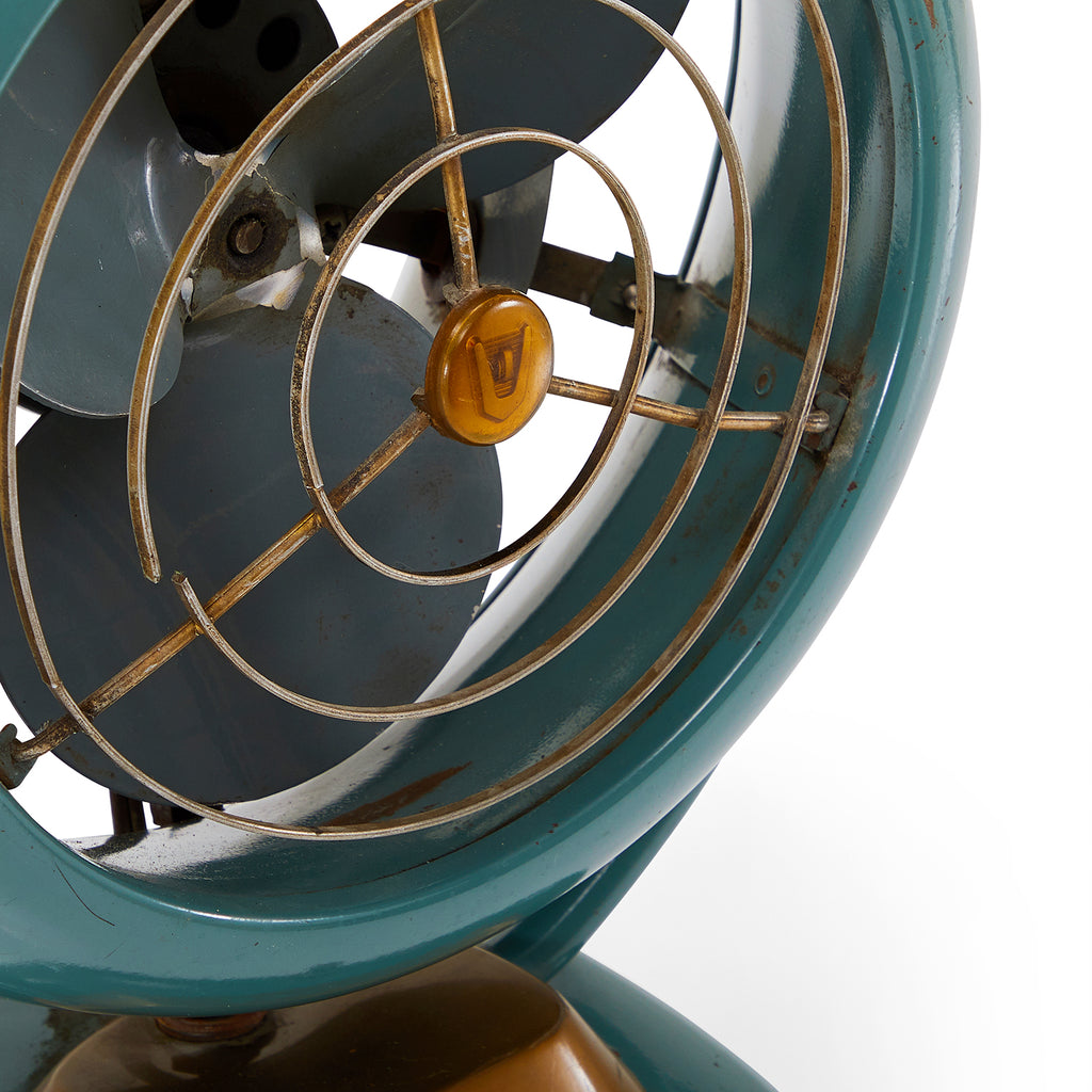 Teal Vintage Vornado Fan - Small