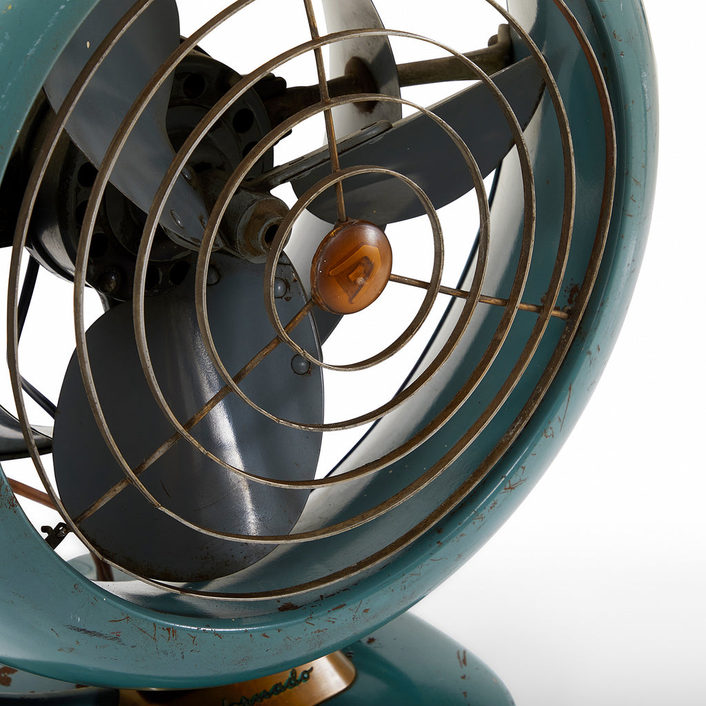 Teal Vintage Vornado Fan - Large