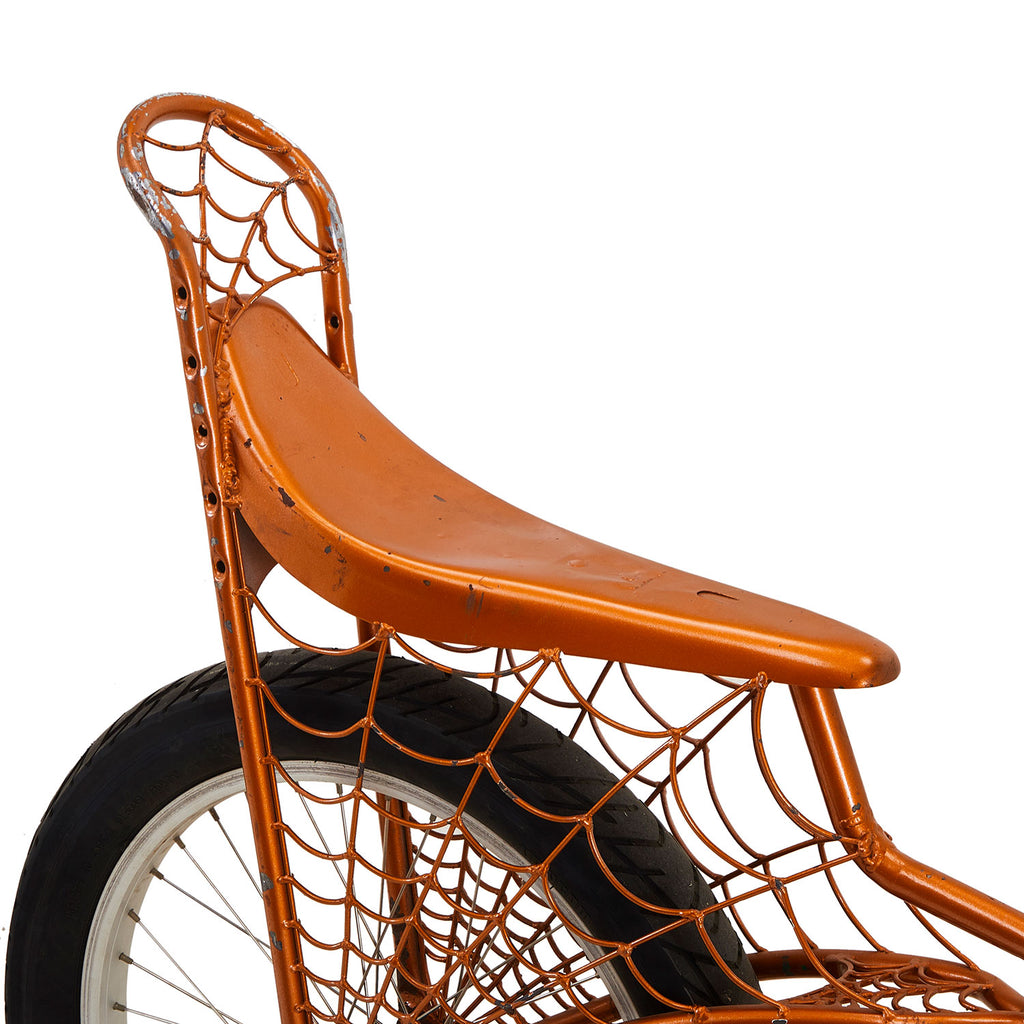 Orange Spiderweb Bike