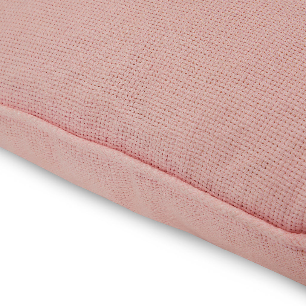 Baby Pink Woven Pillow