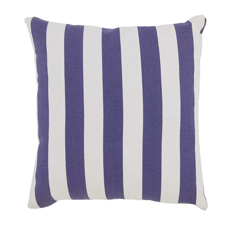 Blue & White Striped Pillow