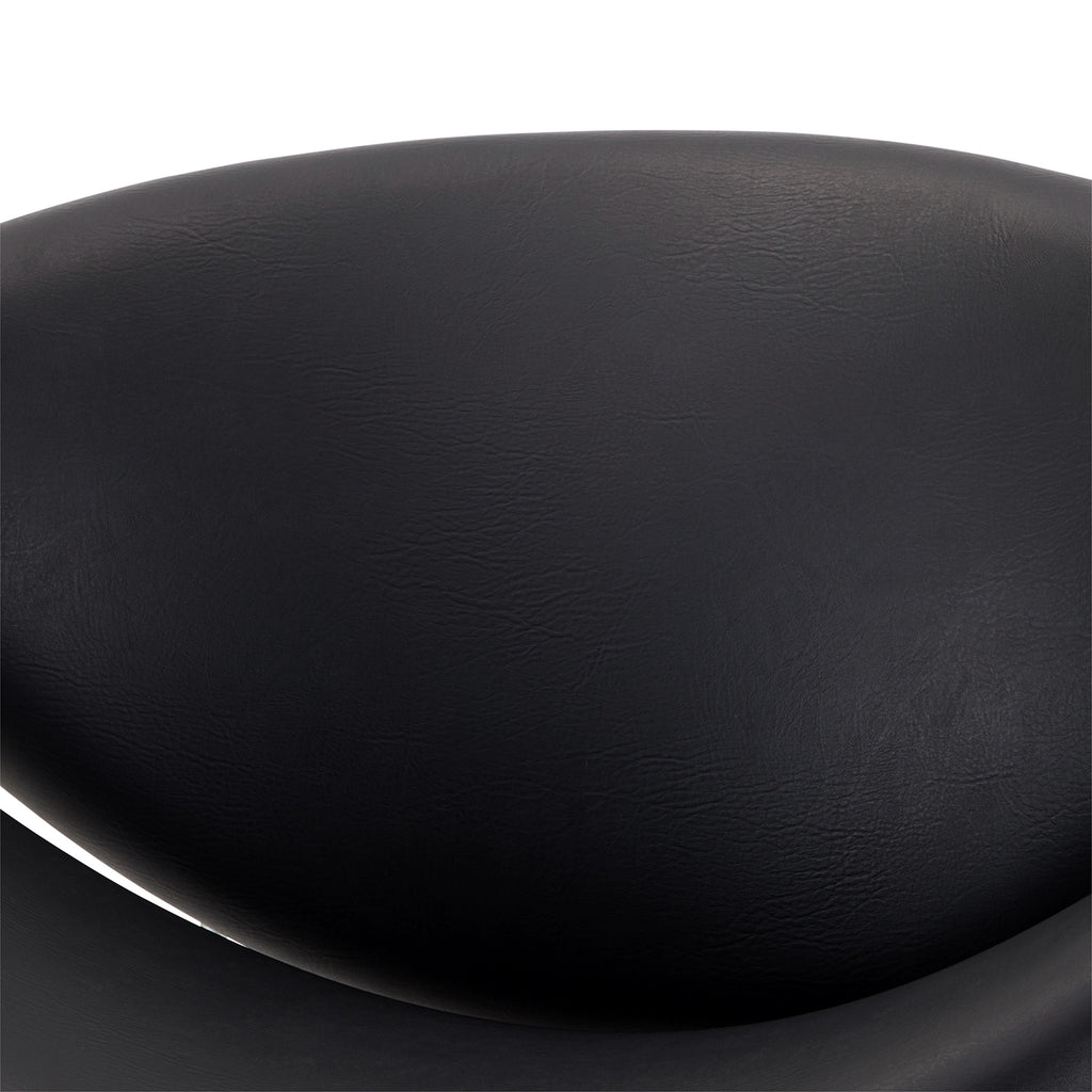 Black Paulin Oval Slice Chair