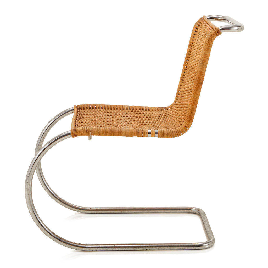 Woven Wicker Armless S Chair