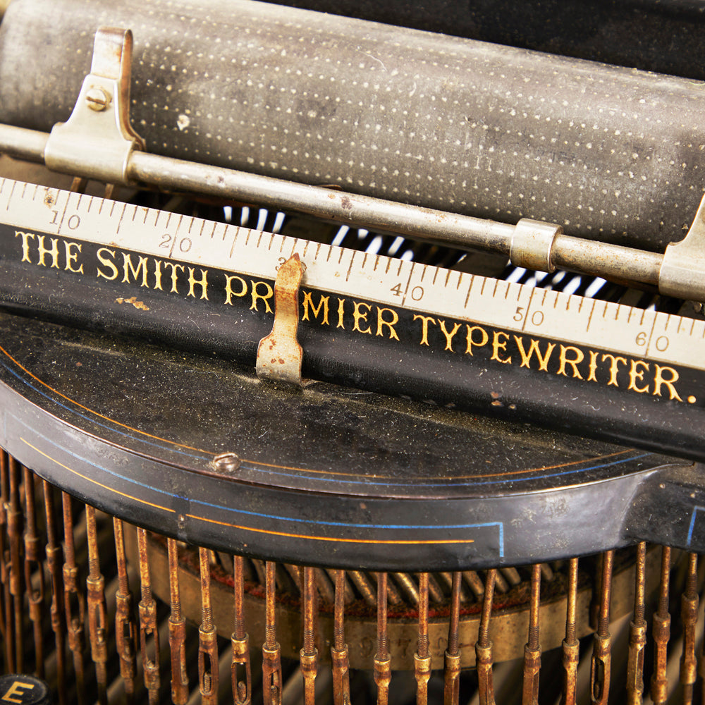 Smith Premier No. 2 Vintage Black Typewriter